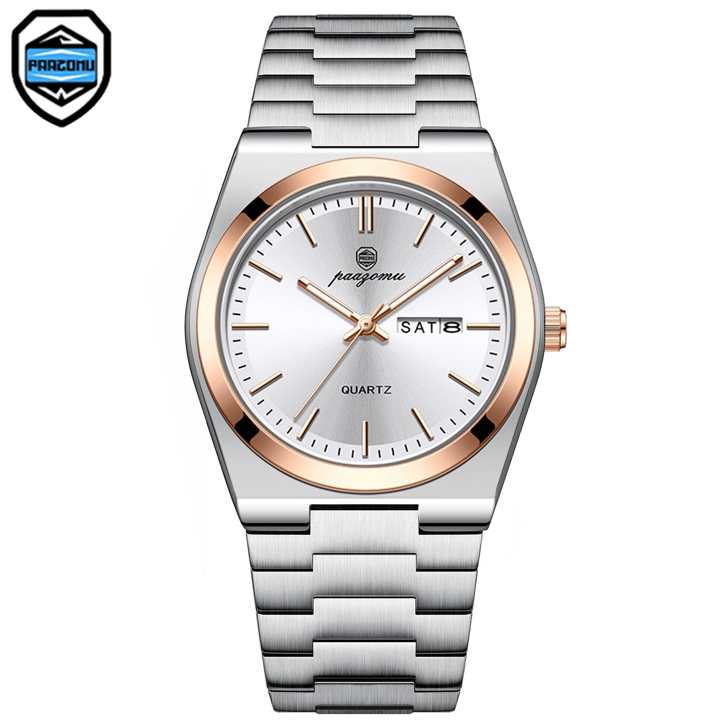 Relógio masculino de quartzo luminoso à prova d`água - Shopp Brasil