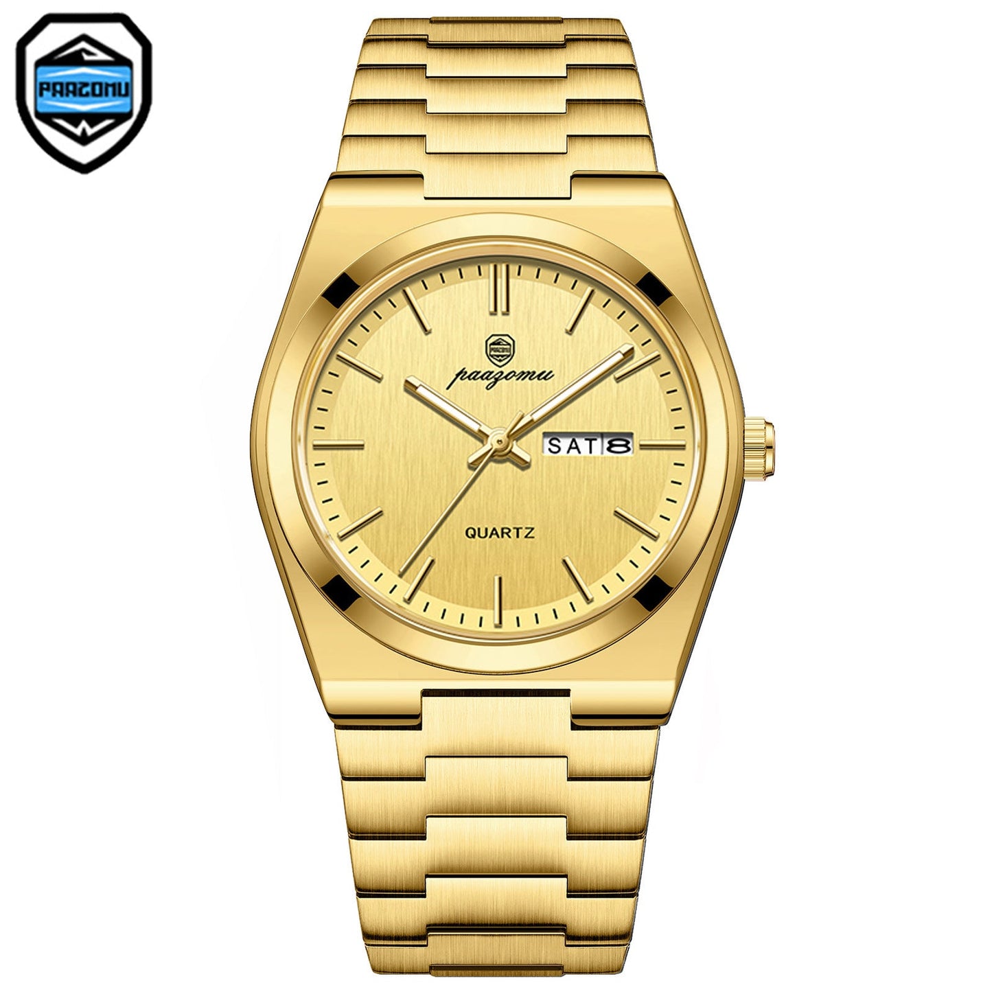 Relógio masculino de quartzo luminoso à prova d`água - Shopp Brasil