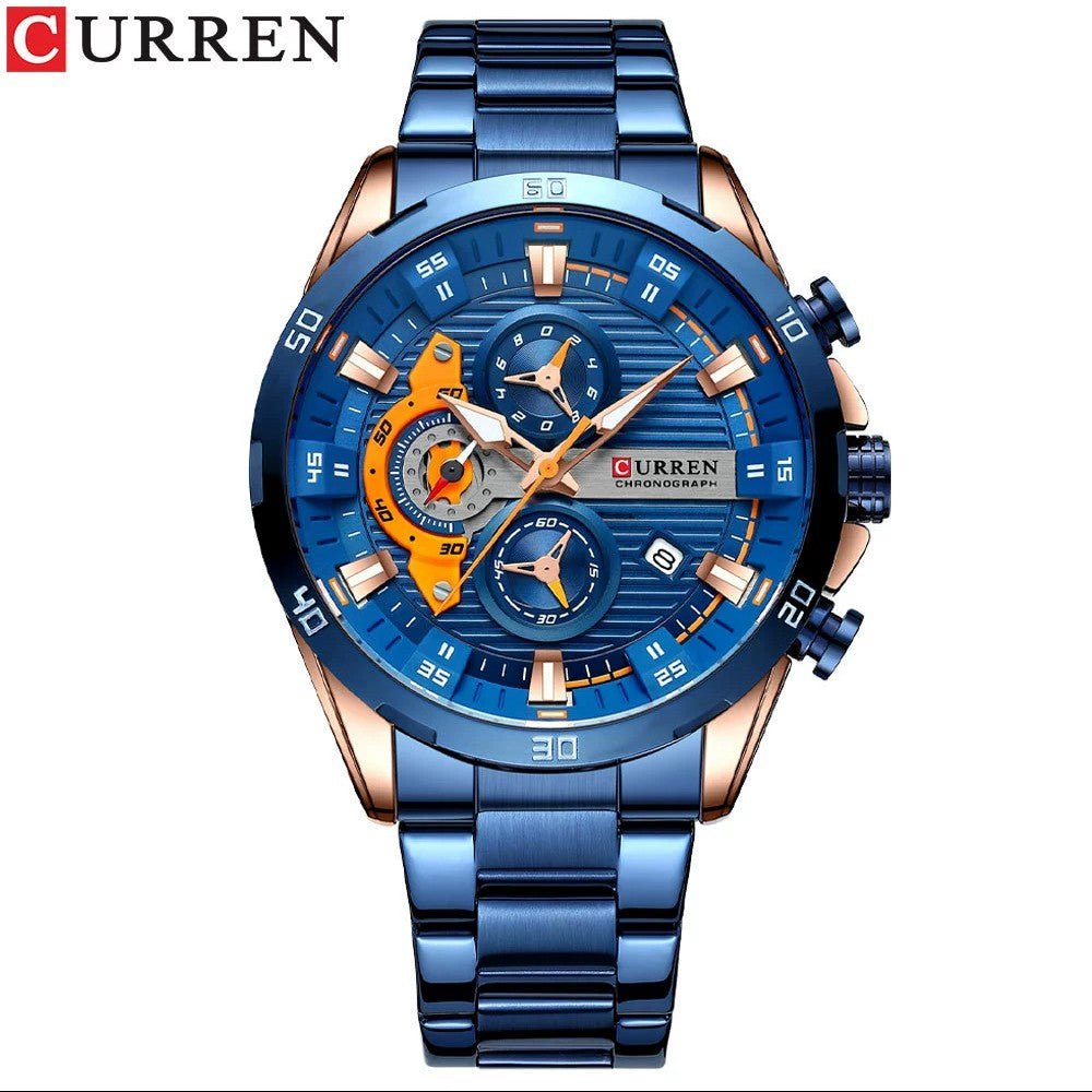 Relógio Masculino Executivo Marca Curren. - Shopp Brasil