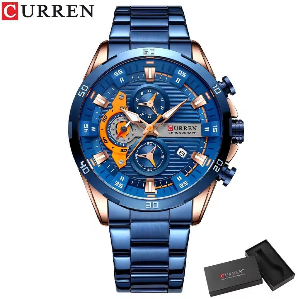 Relógio Masculino Executivo Marca Curren. - Shopp Brasil