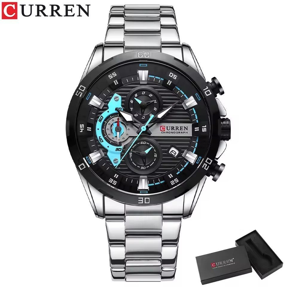 Relógio Masculino Executivo Marca Curren. - Shopp Brasil