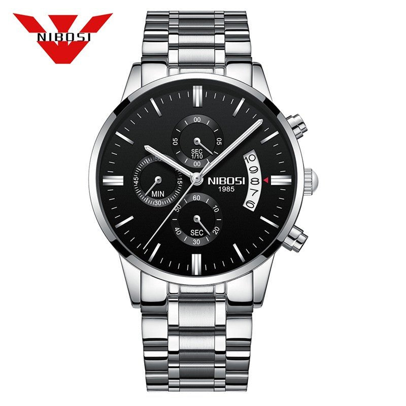 Relogio Masculino Nibosi Luxo. Presenteie Seu Amor. - Shopp Brasil