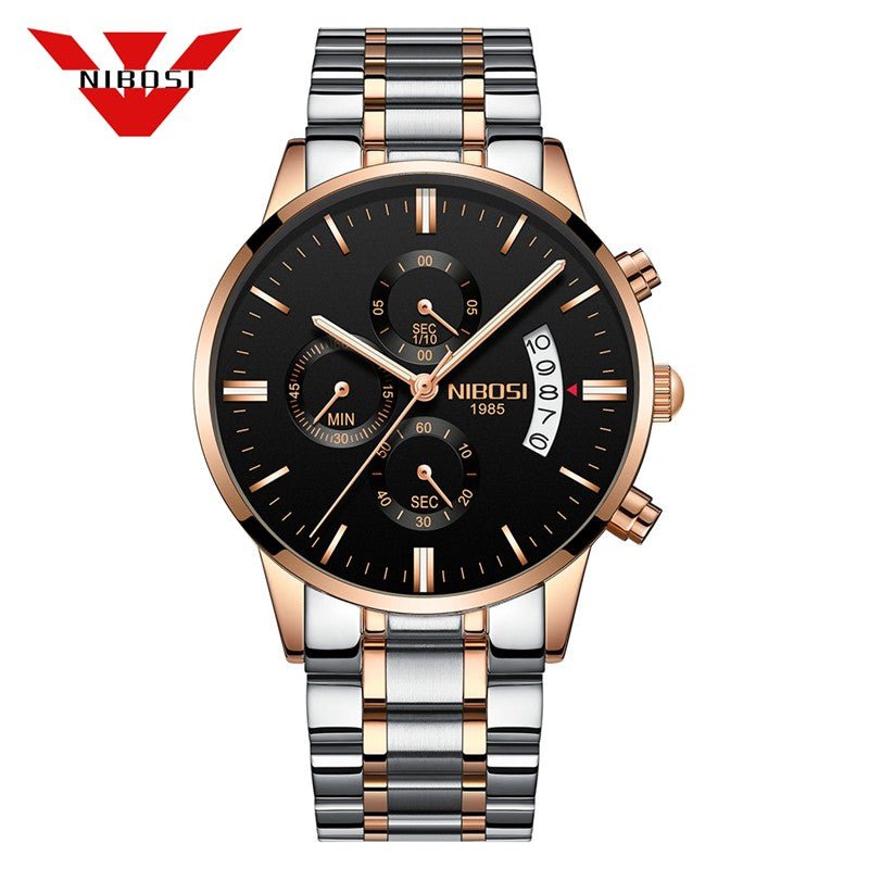 Relogio Masculino Nibosi Luxo. Presenteie Seu Amor. - Shopp Brasil