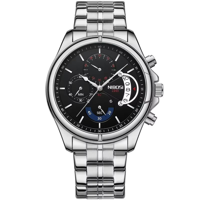 Relogio Masculino Nibosi Luxo. Presenteie Seu Amor. - Shopp Brasil