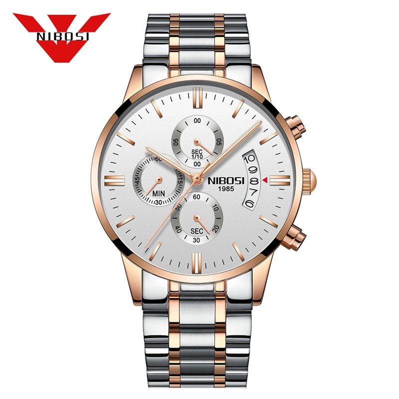 Relogio Masculino Nibosi Luxo. Presenteie Seu Amor. - Shopp Brasil