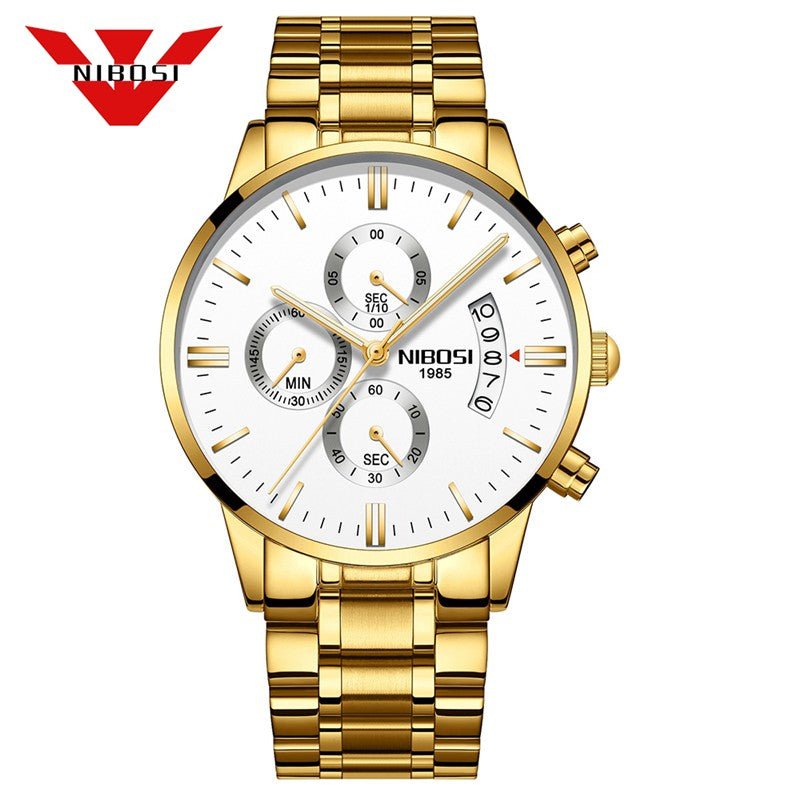 Relogio Masculino Nibosi Luxo. Presenteie Seu Amor. - Shopp Brasil