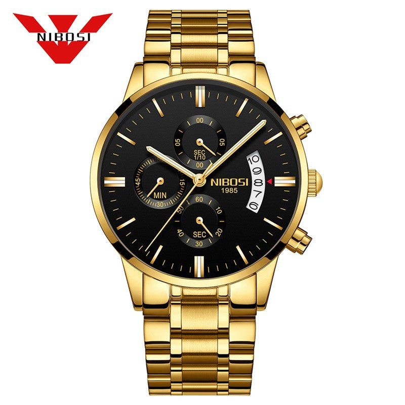 Relogio Masculino Nibosi Luxo. Presenteie Seu Amor. - Shopp Brasil