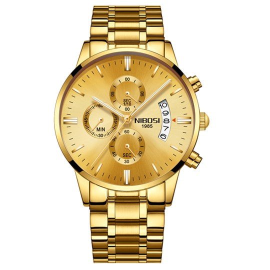 Relogio Masculino Nibosi Luxo. Presenteie Seu Amor. - Shopp Brasil