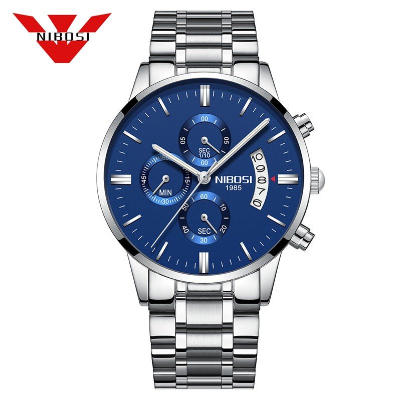 Relogio Masculino Nibosi Luxo. Presenteie Seu Amor. - Shopp Brasil