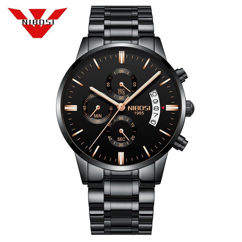 Relogio Masculino Nibosi Luxo. Presenteie Seu Amor. - Shopp Brasil