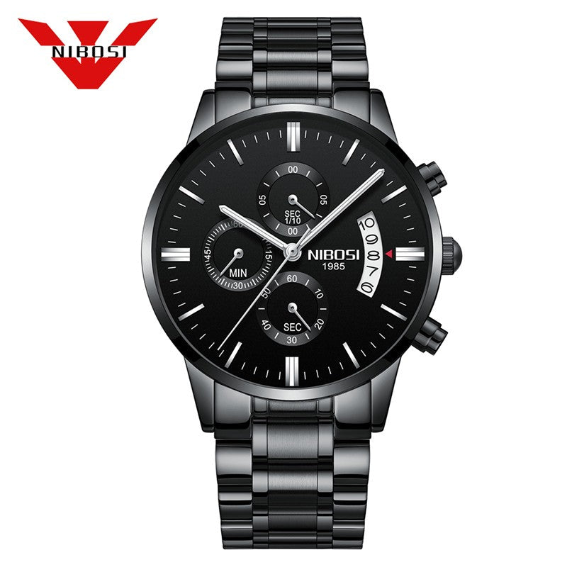 Relogio Masculino Nibosi Luxo. Presenteie Seu Amor. - Shopp Brasil