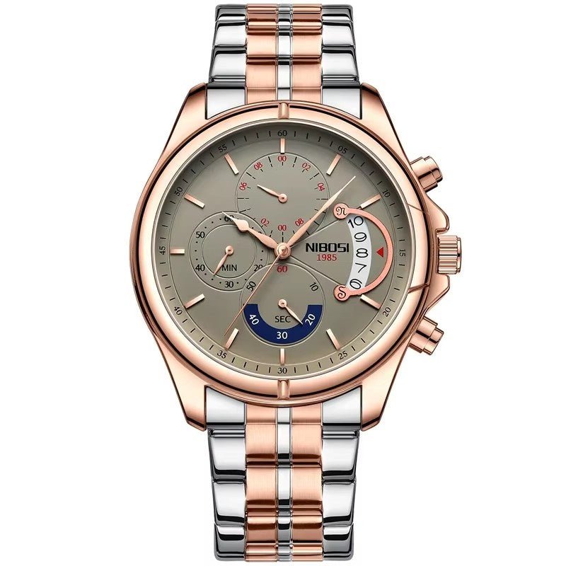 Relogio Masculino Nibosi Luxo. Presenteie Seu Amor. - Shopp Brasil