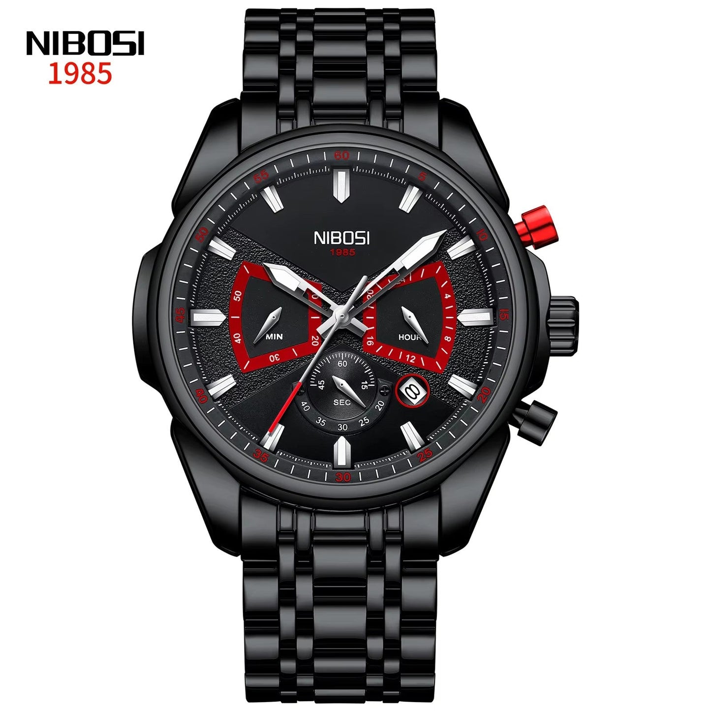 Relogio Masculino Nibosi Luxo. Presenteie Seu Amor. - Shopp Brasil
