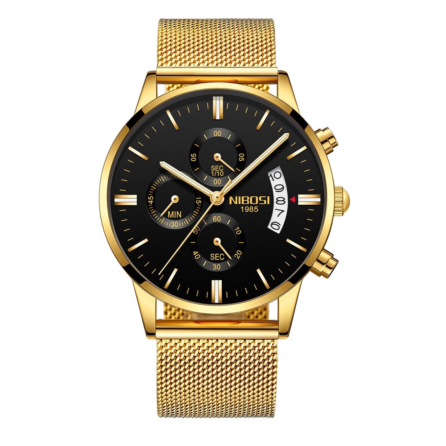 Relogio Masculino Nibosi Luxo. Presenteie Seu Amor. - Shopp Brasil