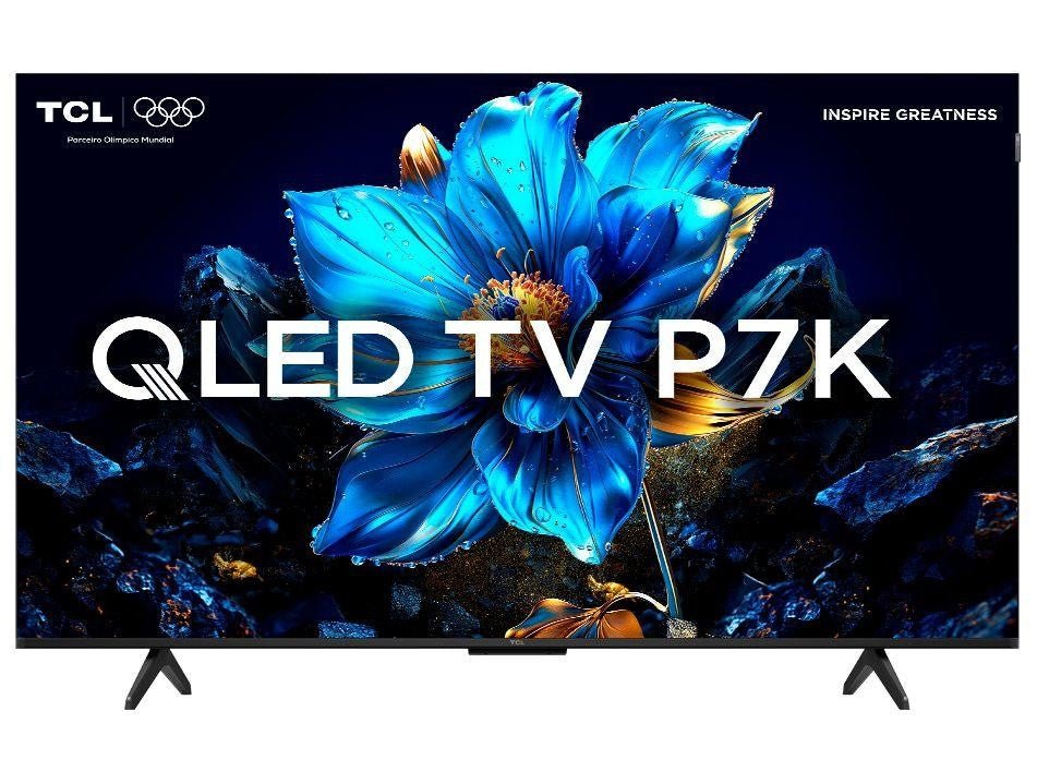 Smart TV 50" TCL 4K UHD QLED 50P7K Google TV AiPQ Google Assistente 3 HDMI - Shopp Brasil