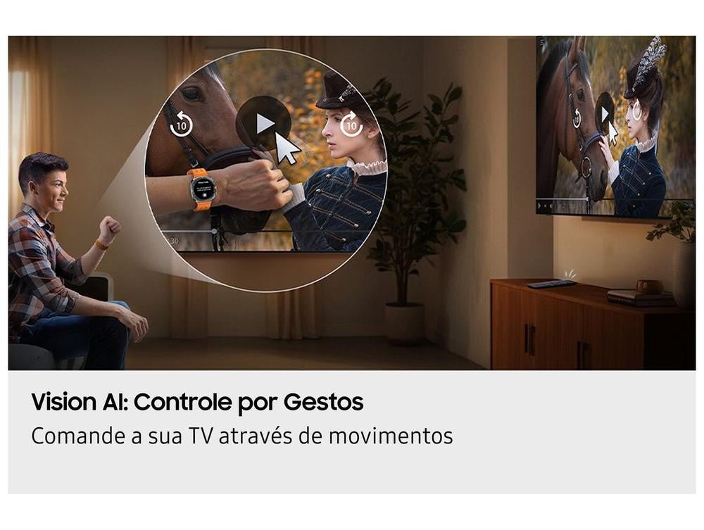 Smart TV 85" Samsung 4K Neo QLED QN85F QN85QN85FAGXZD 120Hz Tizen NQ4 AI Gen2. - Shopp Brasil