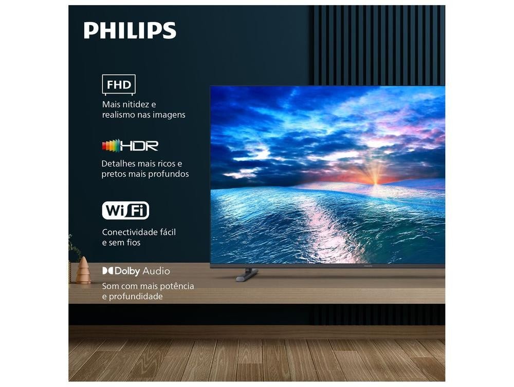 Smart TV Philips 43" Full HD DLED 6910 43PFG6910/78 Titan. - Shopp Brasil