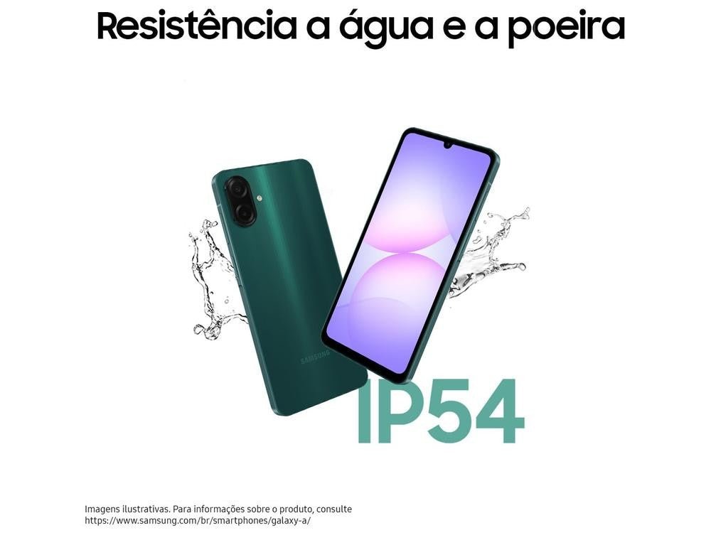 Smartphone Samsung A07 128GB Preto 4GB RAM Tela 6,7" Câm. Dupla + Selfie 8MP - Shopp Brasil