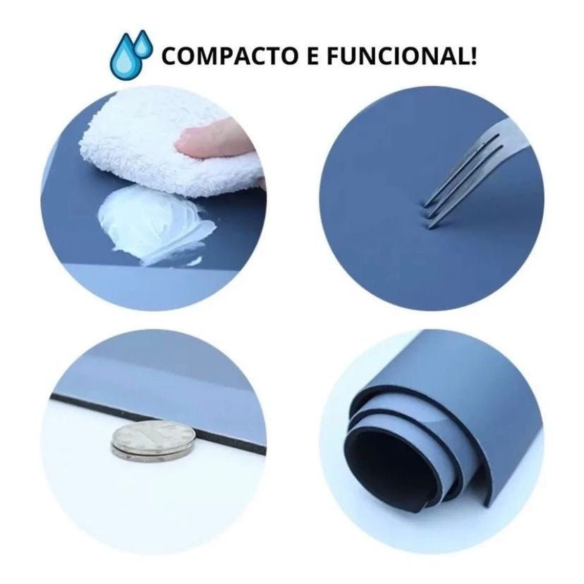 Tapete Oval Absorvente de Banheiro Secagem Rápida Antiderrapante - Shopp Brasil
